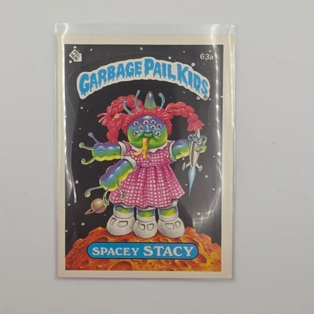 Topps Garbage Pail Kids OS2 Spacey Stacy 63a Fair 1985 Series 2 Card